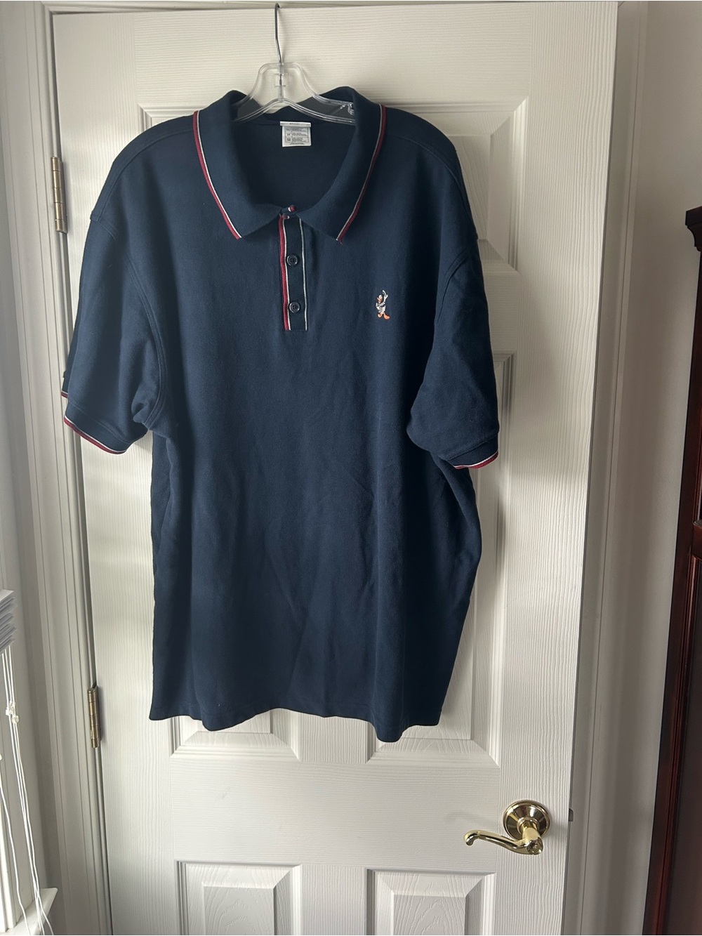 Disney The Disney Store Men's Navy Embroidered Donald Duck Polo Shirt Size 3XL